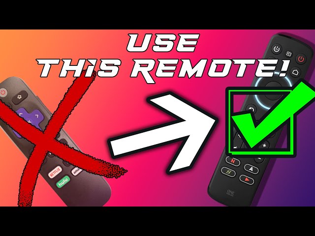 Use THIS remote INSTEAD of the Roku Remote to control ALL devices!