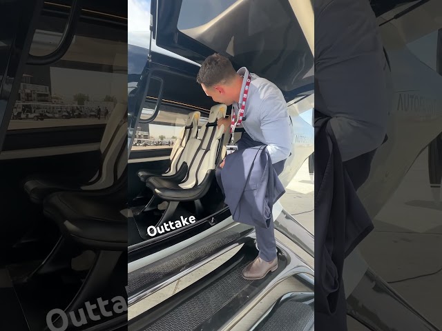 Getting kicked out of a flying car… #outtake #airshow #dubaiairshow2023 the full story is soon…