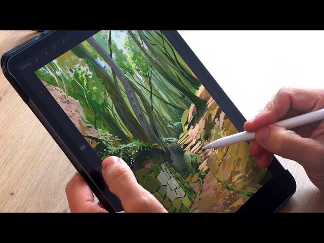 Painting a Forest On Procreate | Digital Plein Air
