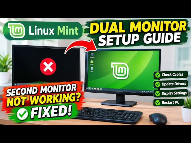 Linux Mint Dual Monitor Setup Guide: Second Monitor Not Working? FIXED!