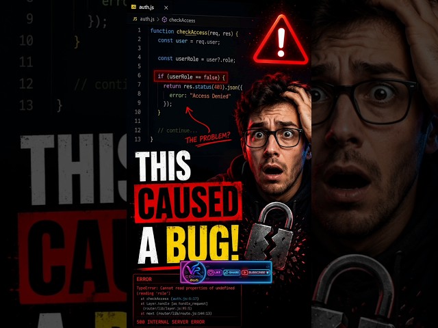 Why == Still Breaks Production Apps | JavaScript Hidden Bug #JavaScript #JSInterview #ReactJS