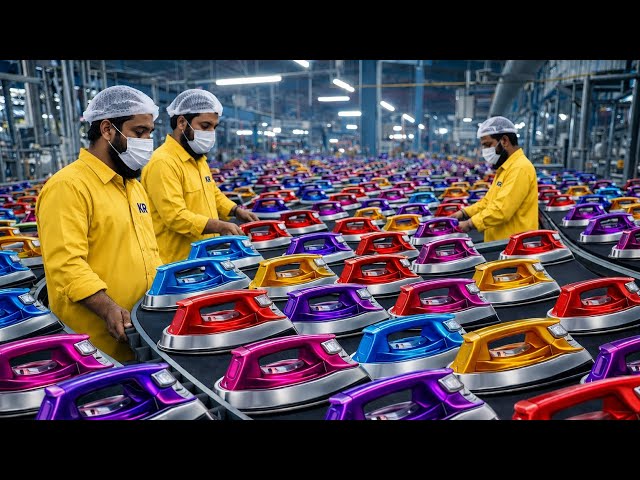 Incredible Recycling Process of Used Tin Boxes into New Iron Press Covers | Mass Production Process 
