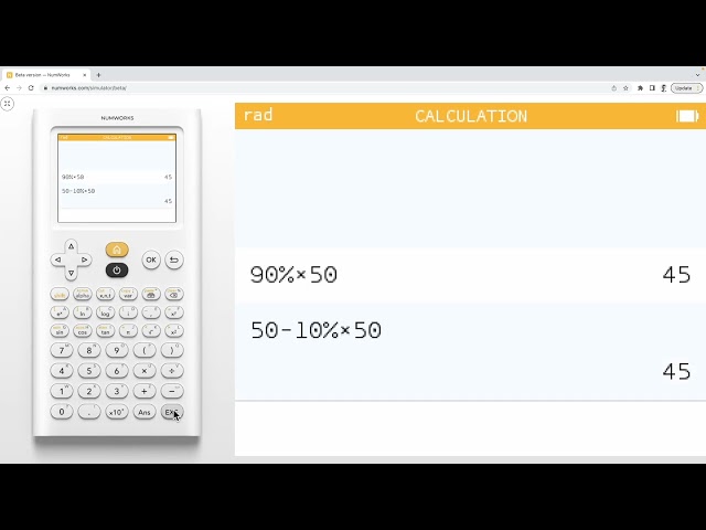 How do I calculate with percentages?