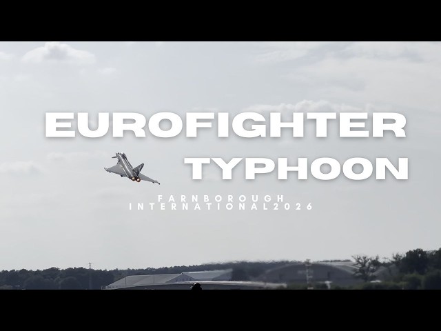 Raw Power: Italian Air Force, Eurofighter Typhoon Flight Demonstration | Farnborough 2026