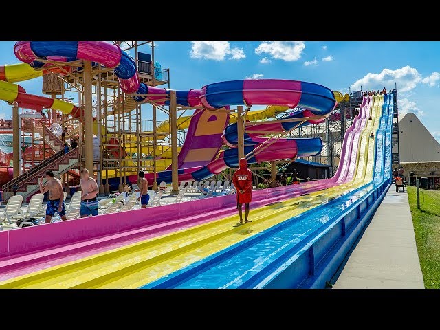 Mt. Olympus - Racer Water Slide "Triton's Challenge" Onride POV