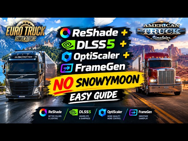 How Install - ReShade + DLSS5 + OptiScaler + FrameGen - EasyGuide #NoSnowymoon