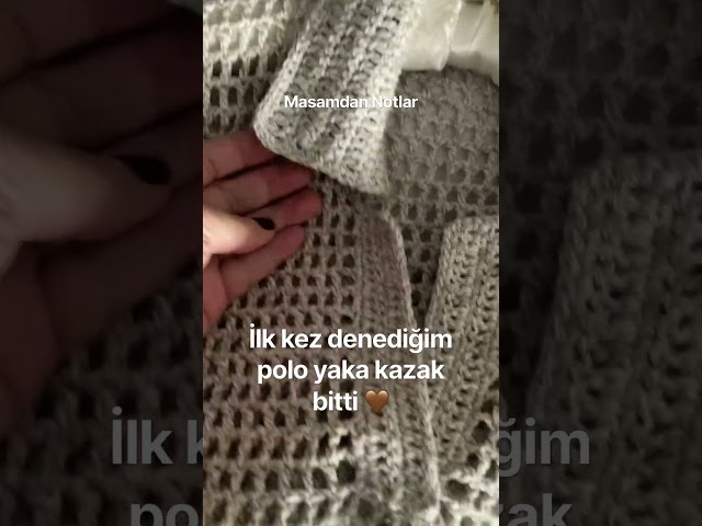 Polo Collar Sweater Trial | Mesh Crochet Pattern