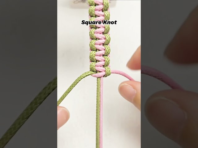 How to Tie a Square Knot | Basic Macrame Tutorial for Beginners  #shortstutorial #diy #macrame #knot