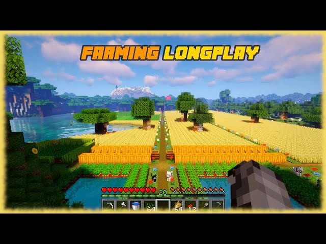 Minecraft - Relaxing Farming Longplay (Relax, Study, Sleep) [No Commentary]
