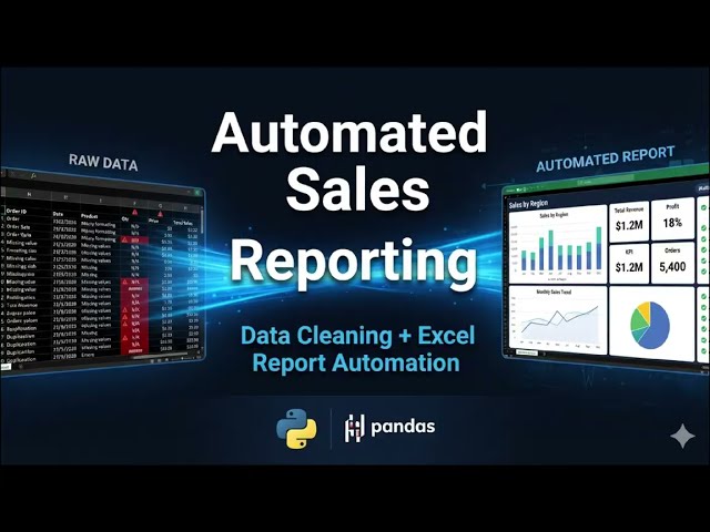 Python Automation Proj: Messy Sales Data to Professional Excel Reportdemo automated sales reporting