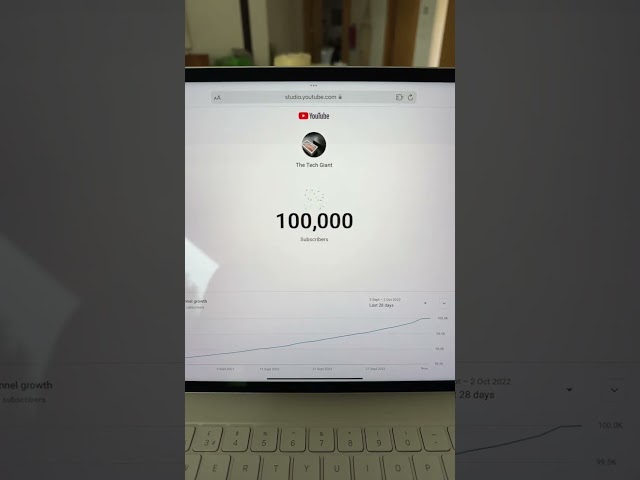 When you hit 100k subscribers on YouTube