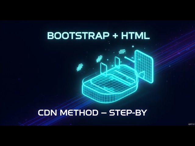 Embedding Bootstrap | How to Add Bootstrap to HTML Website | Beginners Tutorial