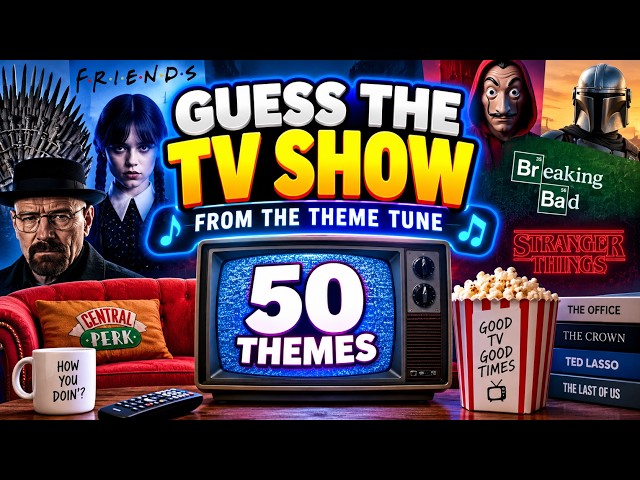 Guess The TV Show From The Theme Tune 📺 | 50 TV Themes Quiz