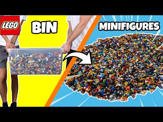 50 Pound BIN of LEGO Minifigures... What's Inside?