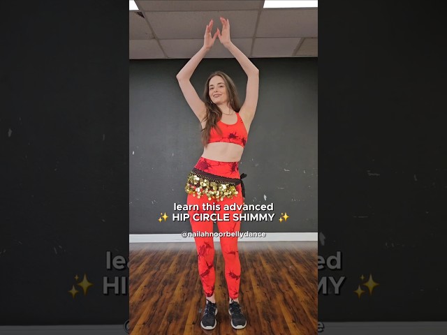 hip circle with shimmy layer tutorial 💯 #bellydance