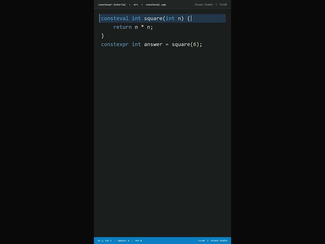 C++20: Force This Code to Run at Compile Time
