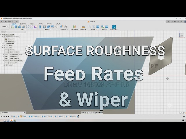 Lathe Machine : Surface roughness, feed rates, vibrations, and wiper technology: a brief guide.