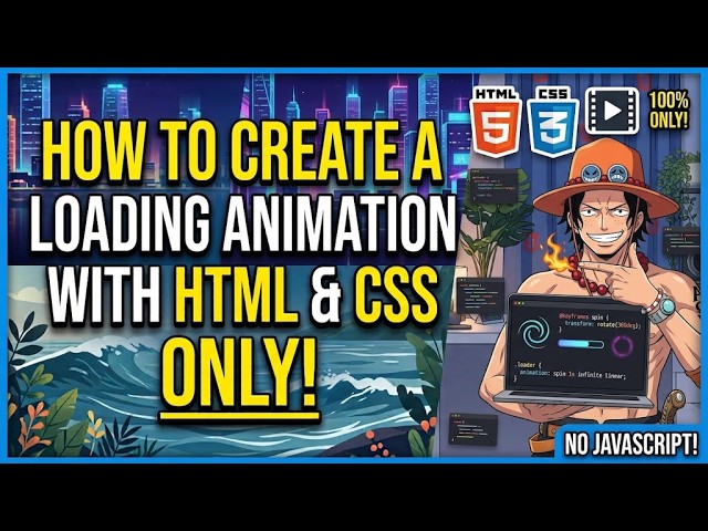 Simple Loader using HTML & CSS only! Create a Loading animation | HTML & CSS only