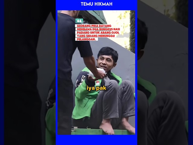Berbagi rezeki kecil bisa jadi kebahagiaan besar bagi sesama 💙 #BerbagiKebaikan #Ojol #Kebaikan