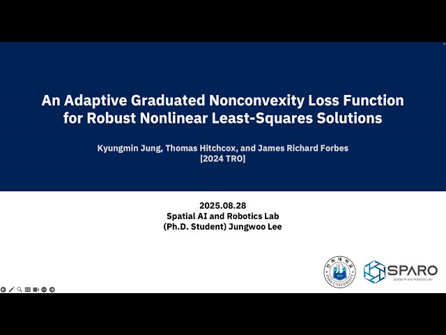 [Paper Review]An Adaptive Garduated Nonconvexity Loss Function for Robust Nonlinear (TRO 2024)