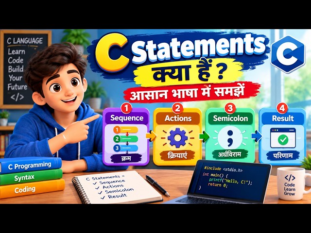 3.2) C Statements क्या हैं? आसान भाषा में समझें