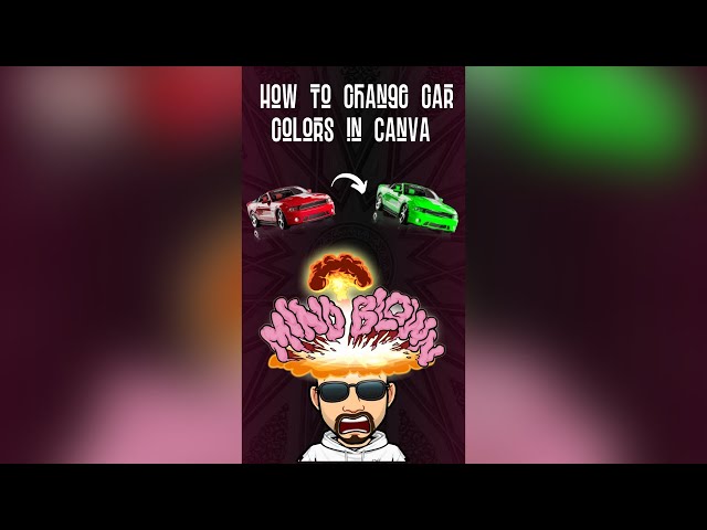 How to Change Car Color in Canva | Apply Specific Color on Objects using Color Mix in Canva