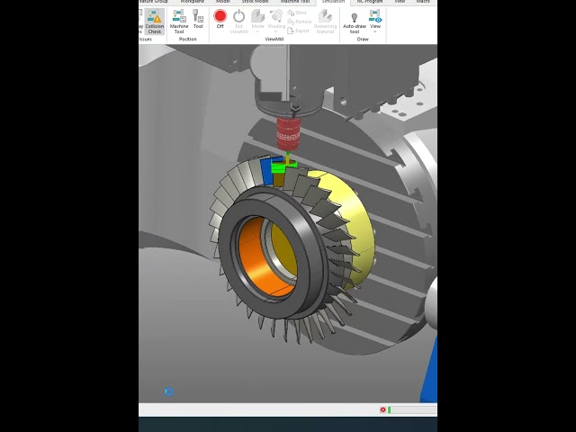 PowerMill 2025 Blisk Short #powermill #5axismachining #multiaxismachining #cnc #cncsoftware #cadcam