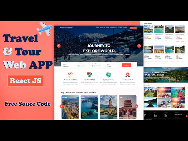✈️ Complete Responsive Tour and Travel Website using ReactJS and React Bootstrap | Part 1