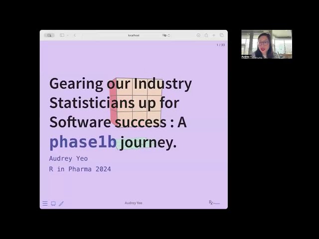 Audrey Yeo - Gearing our industry Statisticians up for Software success : A {phase1b} journey