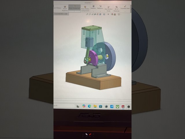 Aprende a Diseñar este MOTOR en SolidWorks ⚙️🔥 #SolidWorks #CAD
