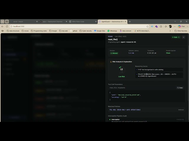 Agent Guard Demo Video