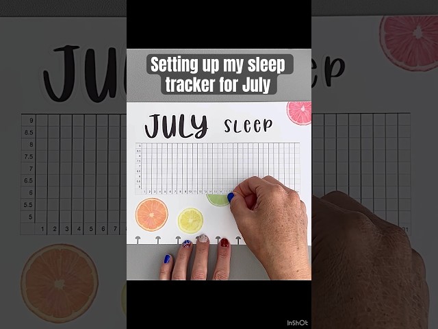 Creating a sleep tracker for July