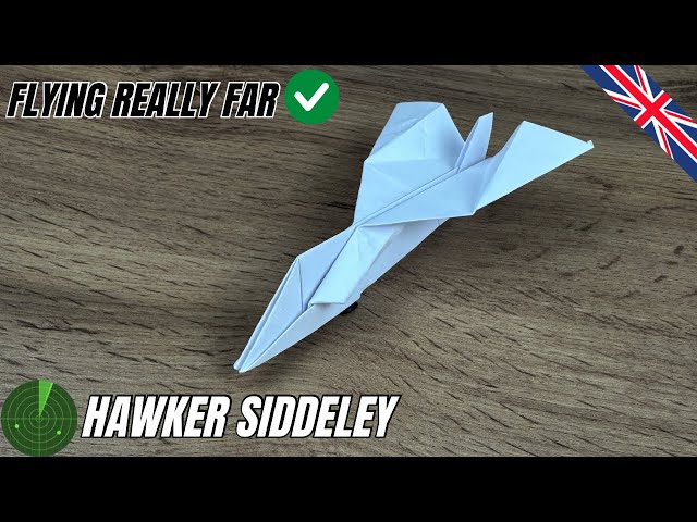 How to Make a Hawker Siddeley Paper Airplane ✈️ | DIY Cool Paper Airplane Step By Step For Beginners