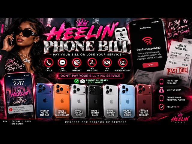 Fivem Realistic LB Phone-Bill System Script | Pay To Avoid Service Interruptions