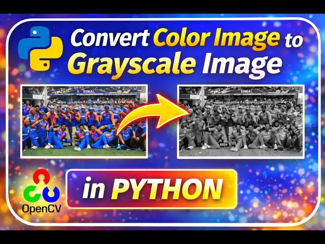 Color Image to Grayscale Image  #coding #python #ai #aiproject