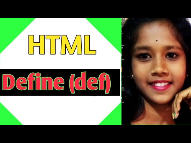 How to Use Define tag (dfn) In HTML webpage.
