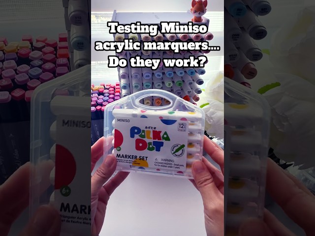 Testing & Swatching Miniso's Acrylic Markers