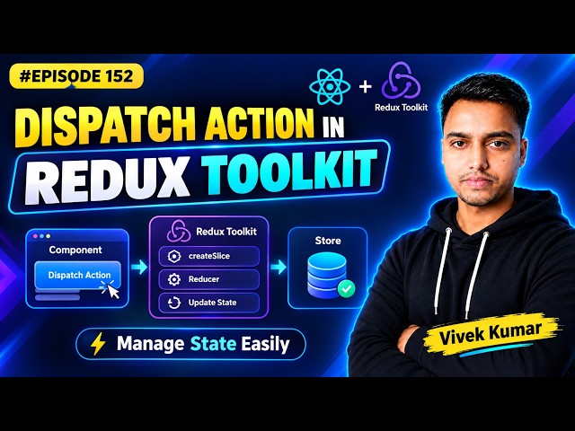 #152 Action Creator in Redux Toolkit | Redux Toolkit | React Redux | Redux Toolkit