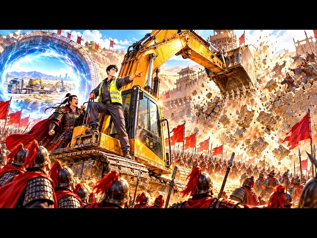 🚛 Owed 2M, I Drilled Into Ancient China—An Excavator Broke a 10-Zhang Wall and Made Me 30M #Isekai
