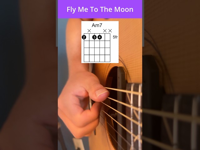 How to play “Fly Me To The Moon” 🎸 #shorts #guitarlesson
