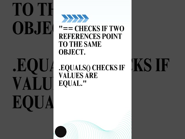 Java String Comparison: == vs .equals() – Key Difference  #javaforbeginners  #backenddeveloper