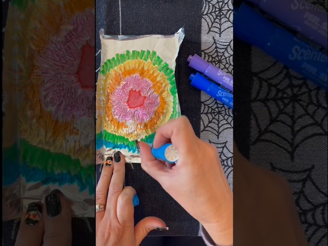 This Marker Print Trick Feels Like MAGIC! ✨ Easy Fall Art Idea