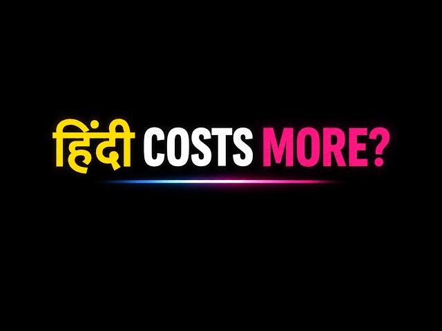 Why Your Hindi AI Chats Cost More Than English | Token Fertility Explained