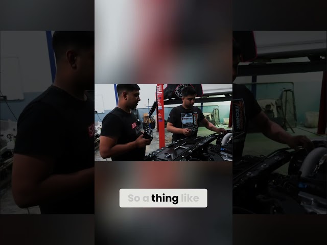 Mechanic Uses phone to Assemble Car Faster!