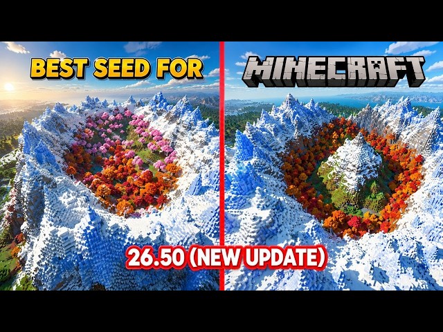 Best seed for 26.50 new update #minecraft #minecraftseed #seeds