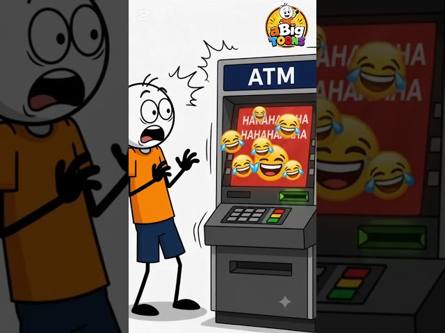 That Mean ATM machine 😂😂😂😂😂😂 #animation #ricoanimations #comedy #viral