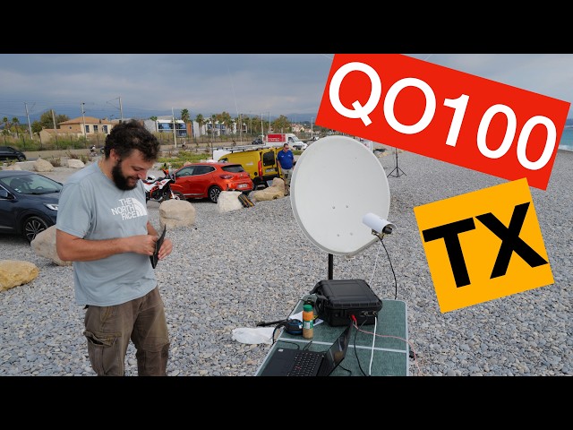 QO100 Amateur Satellite Radio Transmission.