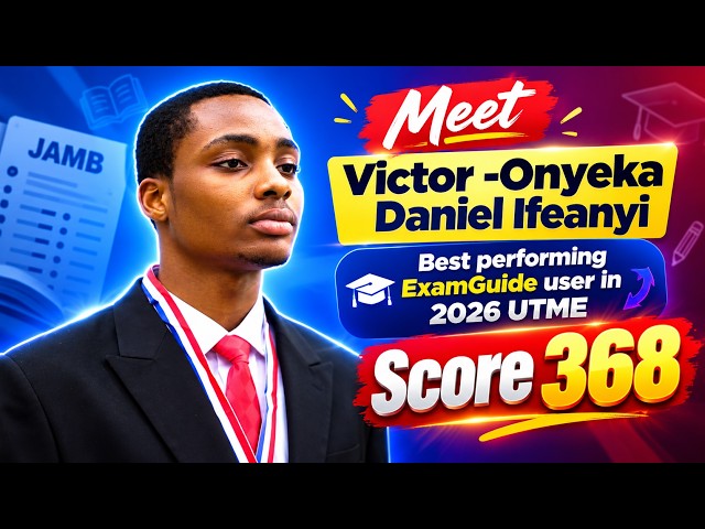 Meet Victor - Onyeka Daniel Ifeanyi who scored 368 in 2026 JAMB UTME Using ExamGuide UTME CBT App.