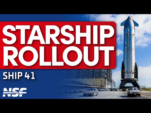 SpaceX Rolls & Stacks Ship 41 For Flight 14