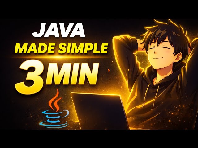 Java Fundamentals in 180 Seconds